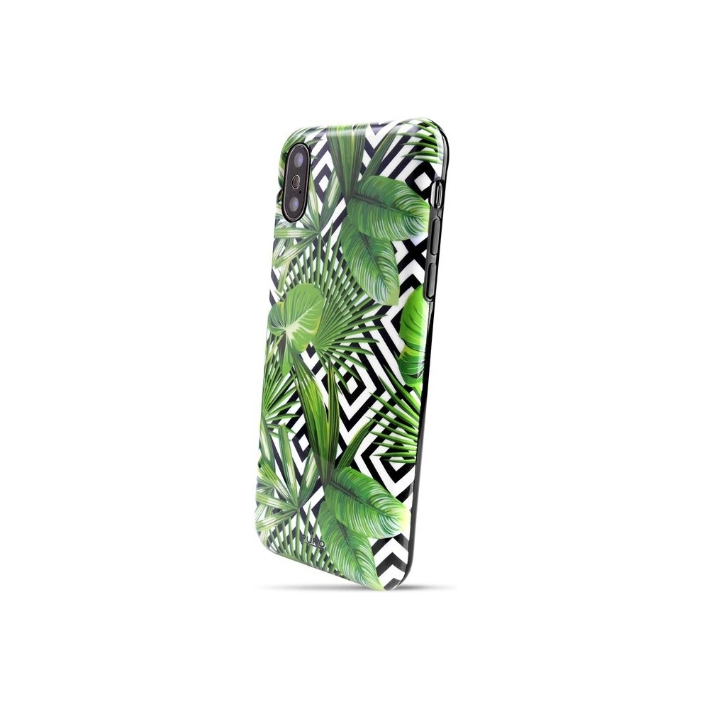 Hurtownia GSM - Etui PURO Glam Tropical Leaves Apple iPhone XS/X (Geometrická džungle) - PUR054GEOJUN - {ean13} - Hurt