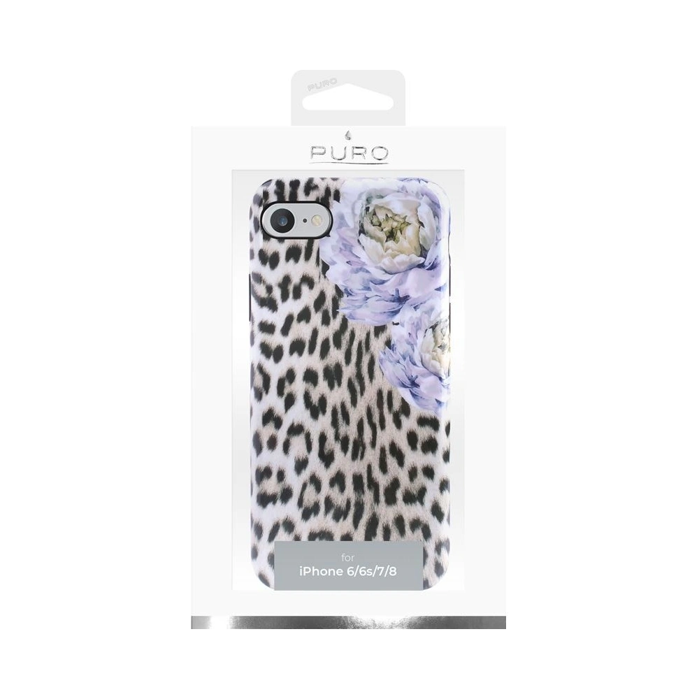 Hurtownia GSM - Etui PURO Glam Sweet Leopard Apple iPhone SE 2022/SE 2020/8/7/6s (Leo Peonies) - PUR055LEOPEO - {ean13} - Hurt