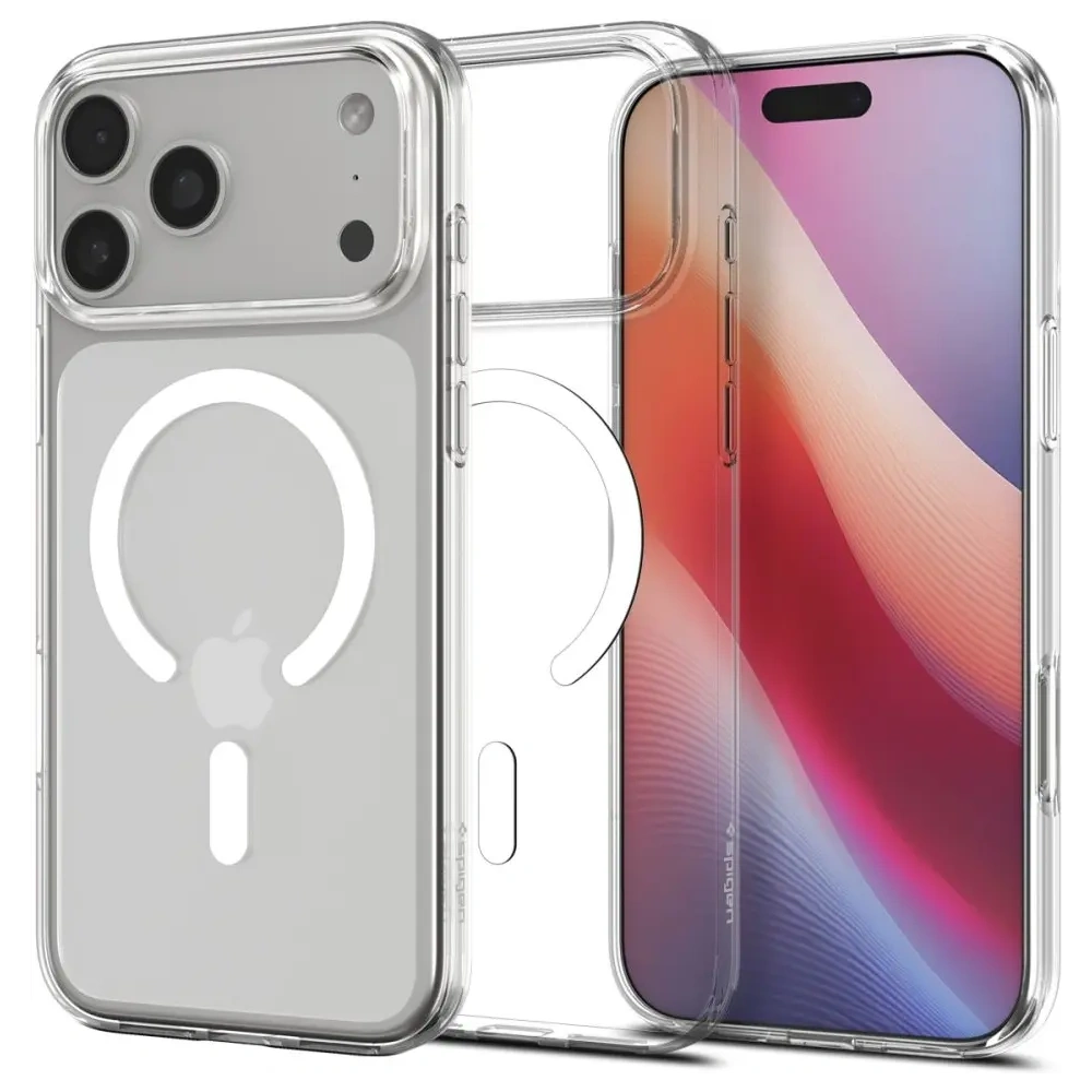 Etui Spigen Liquid Crystal Mag MagSafe do Apple iPhone 17 Pro Max Clear/white