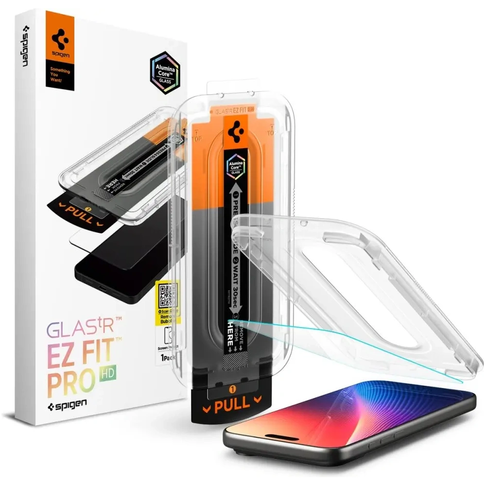 Szkło hartowane Spigen Glas.tr ez Fit Pro do Apple iPhone 16 Pro Max / 17 Pro Max Clear