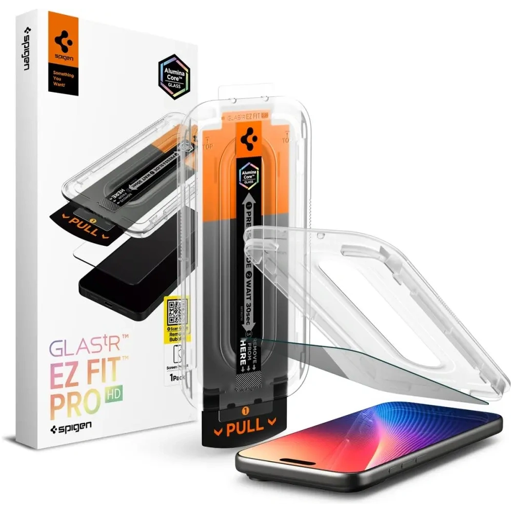 Szkło prywatyzujące Spigen Glas.tr ez Fit Pro do Apple iPhone 16 Pro Max / 17 Pro Max Privacy
