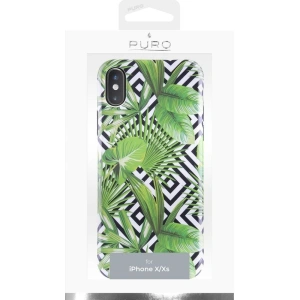 Hurtownia GSM - Etui PURO Glam Tropical Leaves Apple iPhone XS/X (Geometric Jungle) - PUR054GEOJUN - {ean13} - Hurt