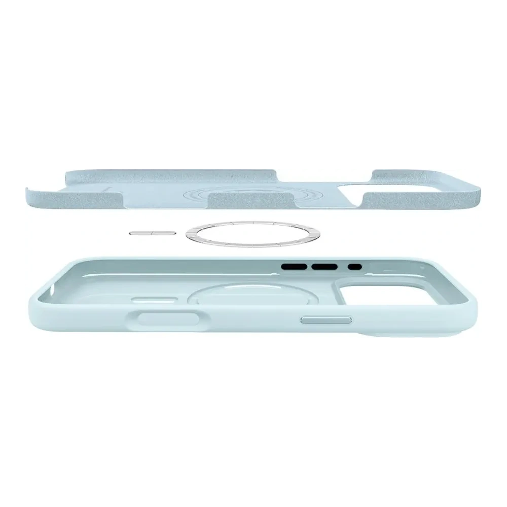 Etui Spigen Silicone Fit Mag MagSafe do Apple iPhone 17 Pro Mute Blue