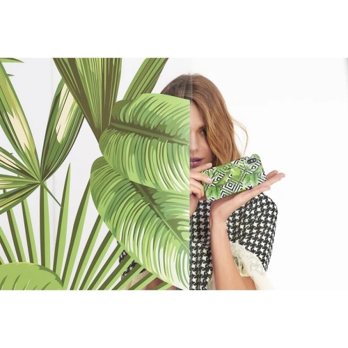 Etui PURO Glam Tropical Leaves Apple iPhone XS/X (Geometric Jungle)