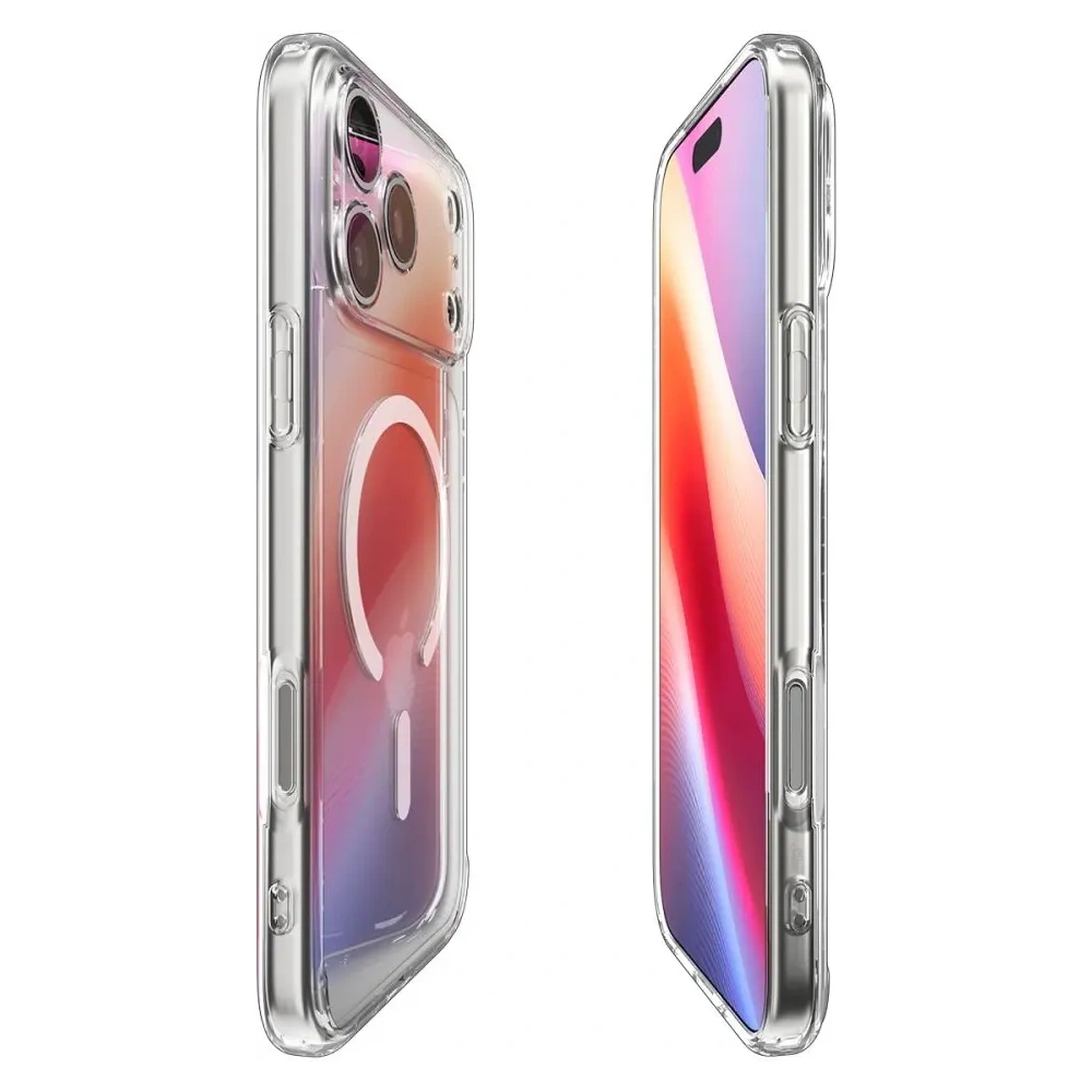 Etui Spigen Ultra Hybrid Mag MagSafe do Apple iPhone 17 Pro Clear/white