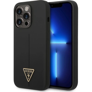 [CR] Etui Guess GUHCP14XSLTGK Apple iPhone 14 Pro Max czarny/black hardcase Silicone Triangle