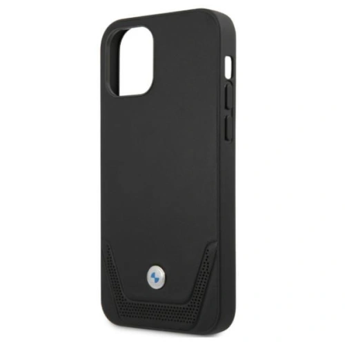 [CR] Etui BMW BMHCP12MRSWPK Apple iPhone 12/12 Pro czarny/black hardcase Leather Perforate