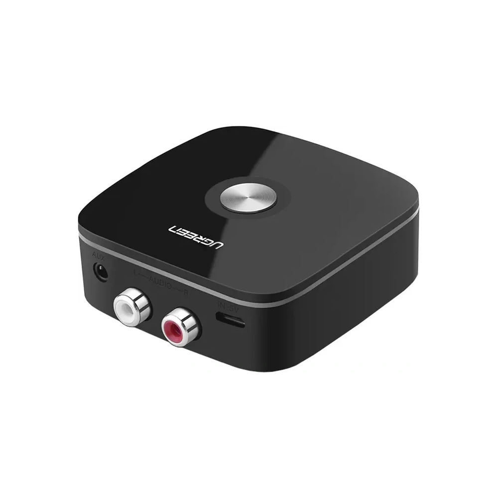 Adapter / odbiornik Bluetooth 5.1 UGREEN CM106 2xRCA, jack 3.5mm, aptX HD, USB-C czarny