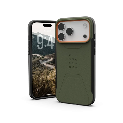 Etui UAG Urban Armor Gear Civilian MagSafe do Apple iPhone 17 Pro Max MagSafe (olive/orange)
