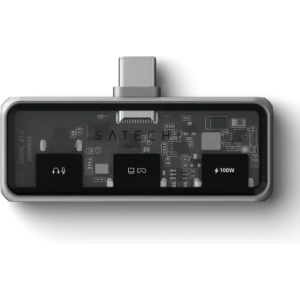 Adapter mobilny Satechi Mobile XR Hub with Audio, USB-C / USB-C PD 100W, USB-C DP 1.4 4K@60Hz, Jack 3.5mm szary