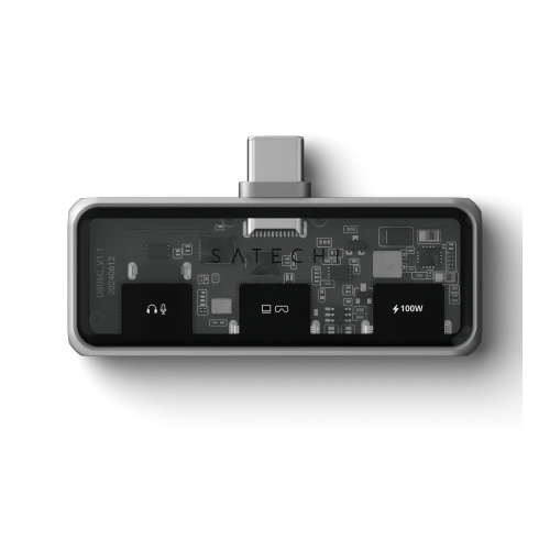 Adapter mobilny Satechi Mobile XR Hub with Audio, USB-C / USB-C PD 100W, USB-C DP 1.4 4K@60Hz, Jack 3.5mm szary