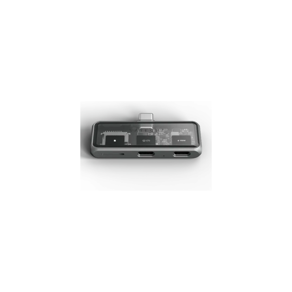 Adapter mobilny Satechi Mobile XR Hub, USB-C / USB-C PD 100W, USB-C DP 1.4 4K@60Hz, czytnik kart microSD szary