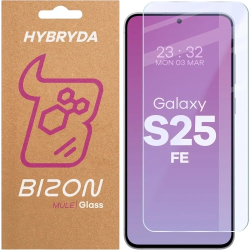 Elastyczne szkło hybrydowe Bizon Glass Mule do Samsung Galaxy S25 FE