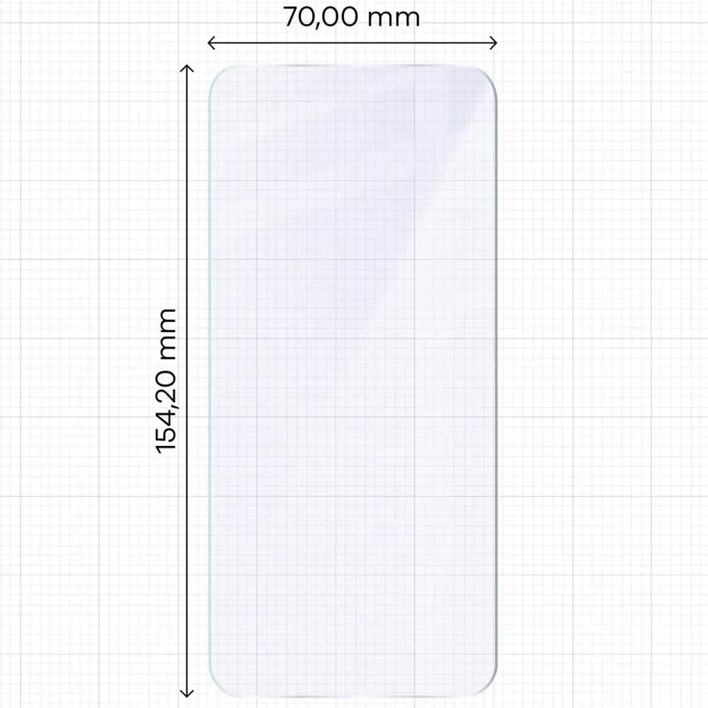 Elastyczne szkło hybrydowe Bizon Glass Mule do Oppo Reno 14