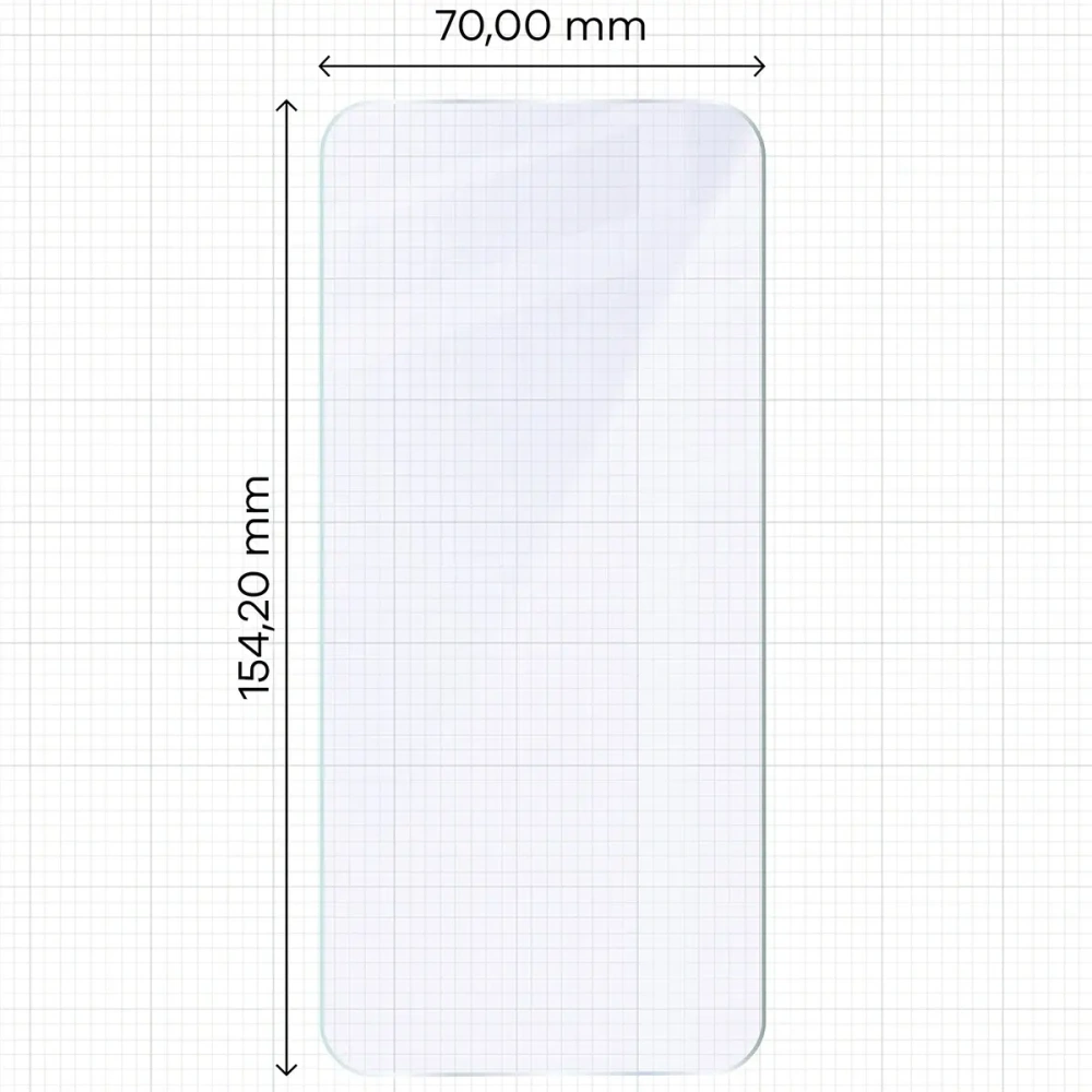 Elastyczne szkło hybrydowe Bizon Glass Mule do Oppo Reno 14 FS
