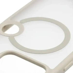 Etui z pierścieniem magnetycznym Bizon Case MatteO do Nothing Phone (3) przydymione-beżowe