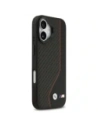 Etui BMW M Carbon Line & Logo MagSafe do Apple iPhone 17 czerwony