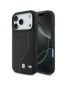 Etui BMW M Carbon Line & Logo MagSafe do Apple iPhone 17 Pro czerwony