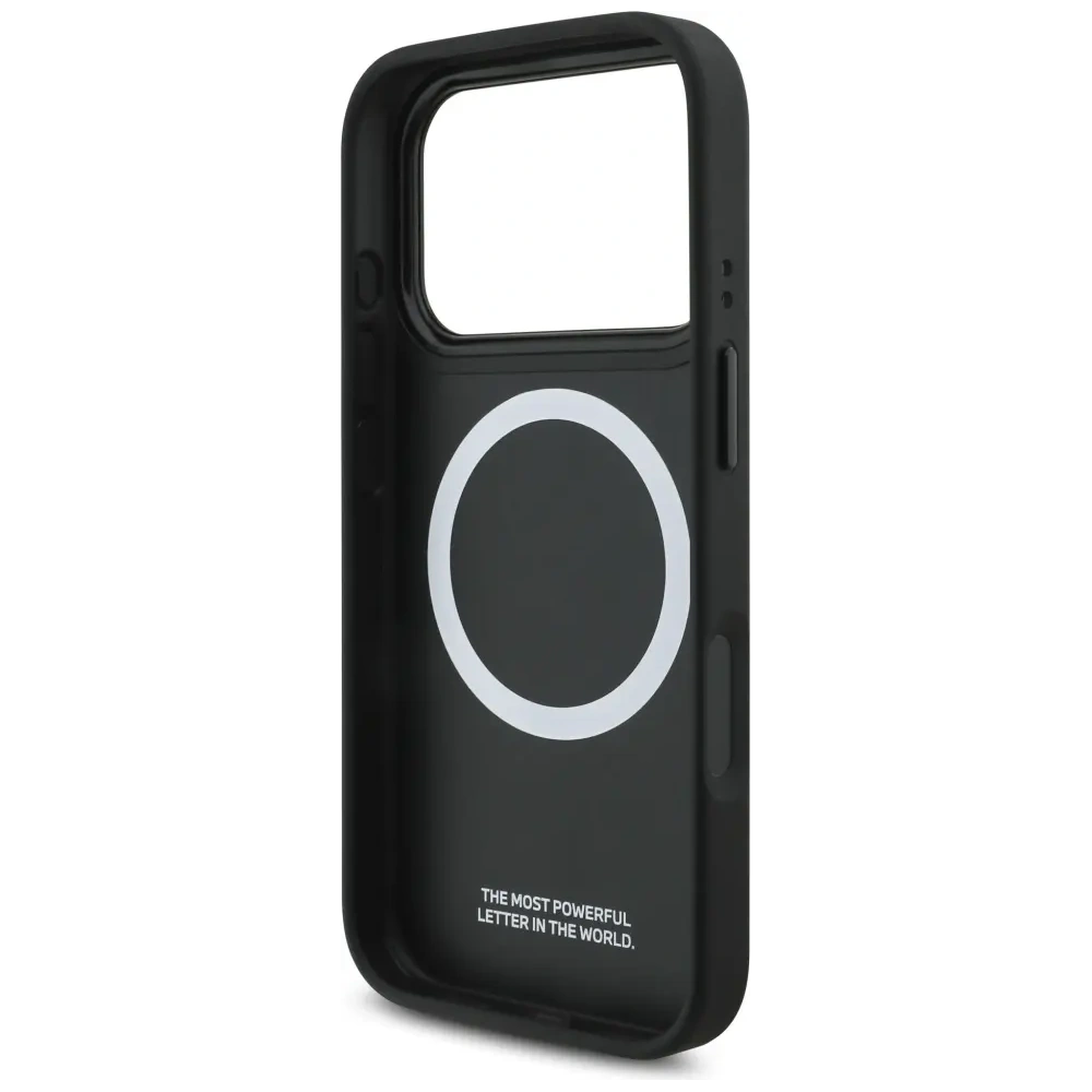 Etui BMW M Carbon Line & Logo MagSafe do Apple iPhone 17 Pro czerwony