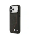 Etui BMW M Carbon Line & Logo MagSafe do Apple iPhone 17 Pro Max czerwony