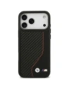 Etui BMW M Carbon Line & Logo MagSafe do Apple iPhone 17 Pro Max czerwony