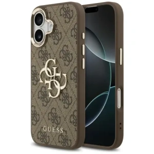 Etui Guess 4G Big 4G Classic Logo do Apple iPhone 17 brązowy złoty