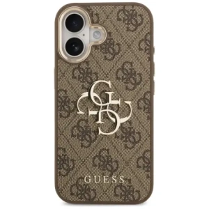 Etui Guess 4G Big 4G Classic Logo do Apple iPhone 17 brązowy złoty
