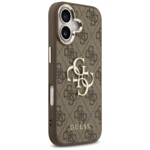 Etui Guess 4G Big 4G Classic Logo do Apple iPhone 17 brązowy złoty