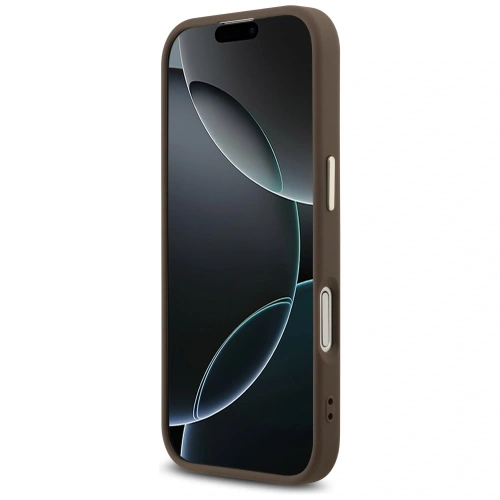 Etui Guess 4G Big 4G Classic Logo do Apple iPhone 17 brązowy złoty