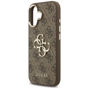 Etui Guess 4G Big 4G Classic Logo do Apple iPhone 17 brązowy złoty
