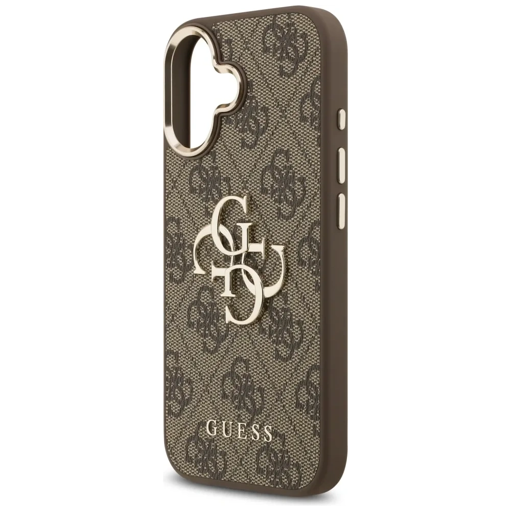 Etui Guess 4G Big 4G Classic Logo do Apple iPhone 17 brązowy złoty