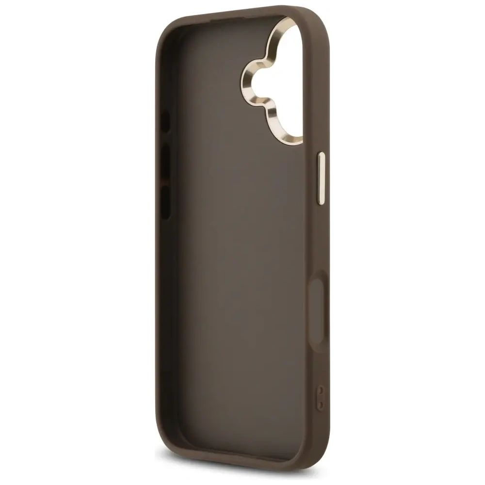 Etui Guess 4G Big 4G Classic Logo do Apple iPhone 17 brązowy złoty