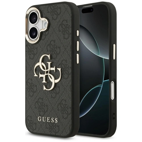 Etui Guess 4G Big 4G Classic Logo do Apple iPhone 17 czarny złoty