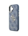 Etui Guess 4G Big 4G Classic Logo do Apple iPhone 17 niebieski złoty
