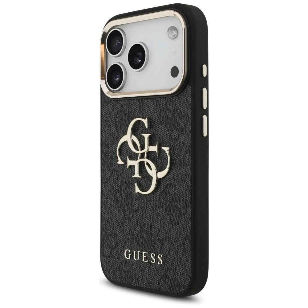 Kryt Guess 4G Big 4G Classic Logo Apple iPhone 17 Pro black gold