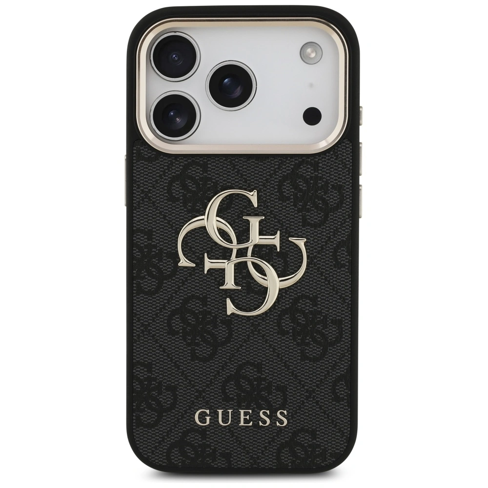 Kryt Guess 4G Big 4G Classic Logo Apple iPhone 17 Pro black gold