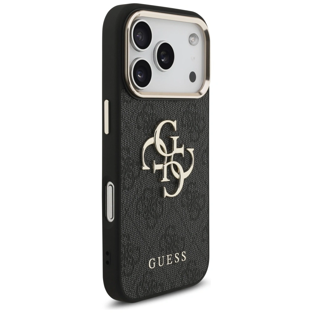 Kryt Guess 4G Big 4G Classic Logo Apple iPhone 17 Pro black gold