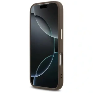 Etui Guess 4G Big 4G Classic Logo do Apple iPhone 17 Pro Max brązowy złoty