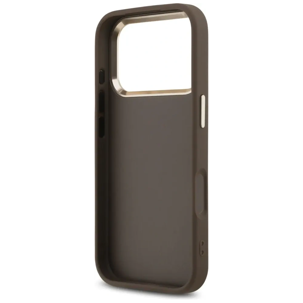 Etui Guess 4G Big 4G Classic Logo do Apple iPhone 17 Pro Max brązowy złoty