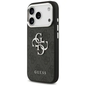Etui Guess 4G Big 4G Classic Logo do Apple iPhone 17 Pro Max czarny srebrny