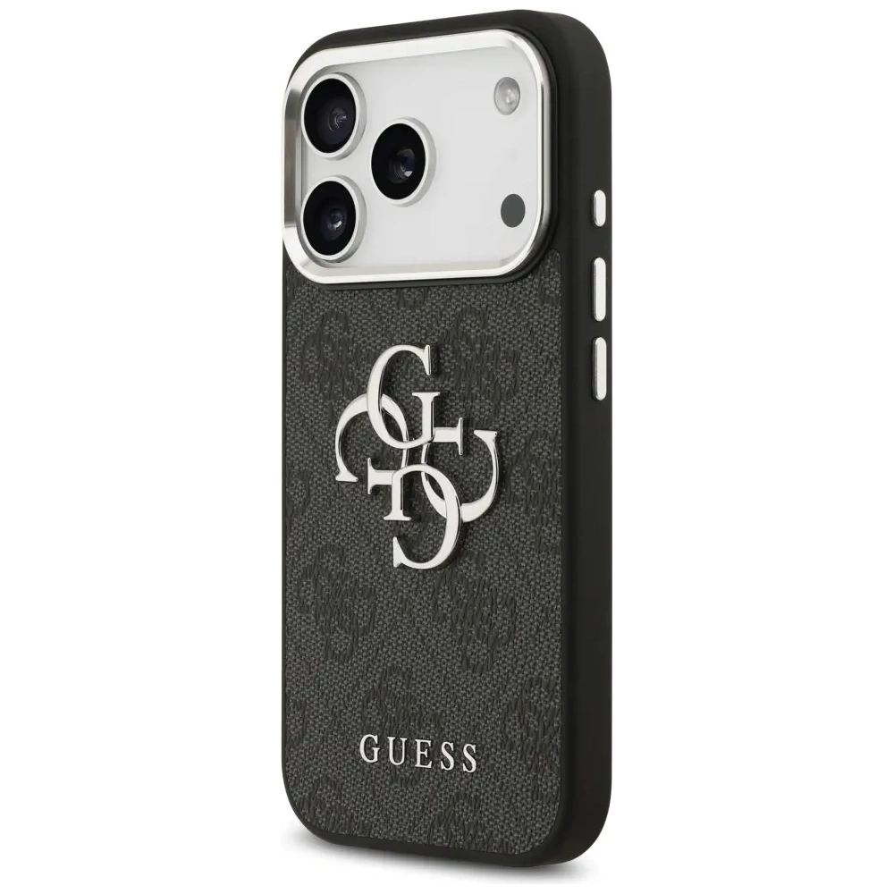 Etui Guess 4G Big 4G Classic Logo do Apple iPhone 17 Pro Max czarny srebrny