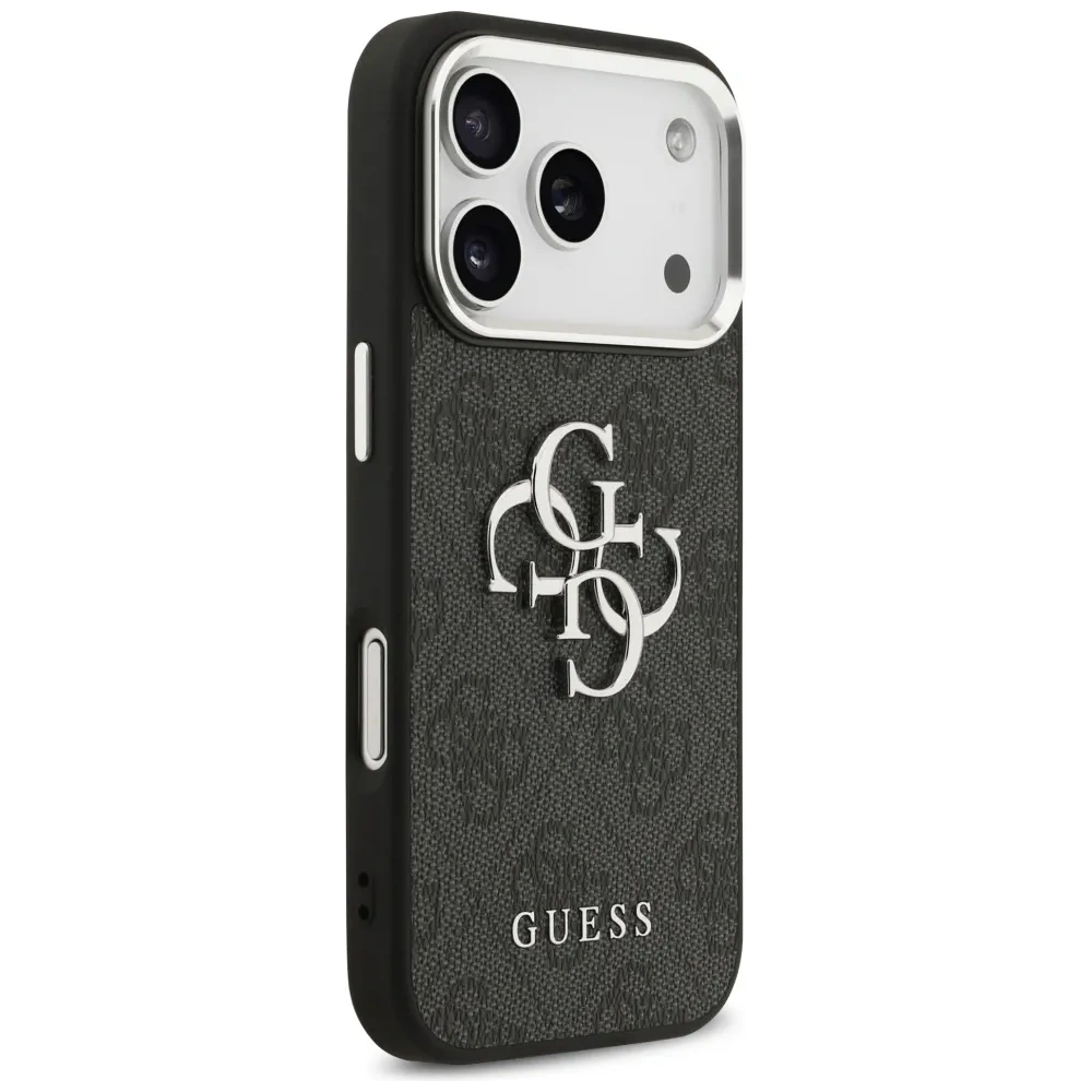 Etui Guess 4G Big 4G Classic Logo do Apple iPhone 17 Pro Max czarny srebrny