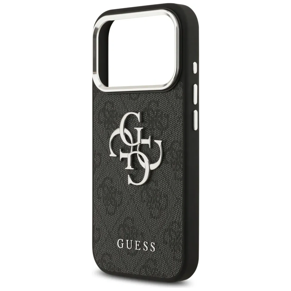 Etui Guess 4G Big 4G Classic Logo do Apple iPhone 17 Pro Max czarny srebrny