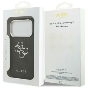 Etui Guess 4G Big 4G Classic Logo do Apple iPhone 17 Pro Max czarny srebrny