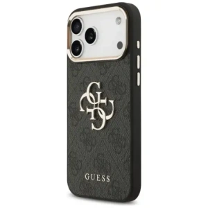 Etui Guess 4G Big 4G Classic Logo do Apple iPhone 17 Pro Max czarny złoty
