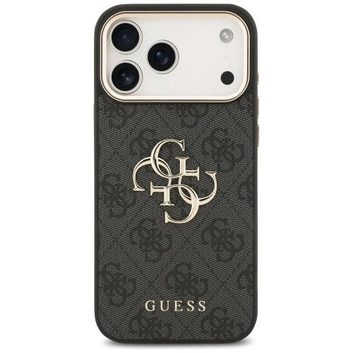 Etui Guess 4G Big 4G Classic Logo do Apple iPhone 17 Pro Max czarny złoty