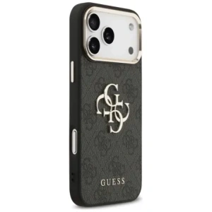 Etui Guess 4G Big 4G Classic Logo do Apple iPhone 17 Pro Max czarny złoty