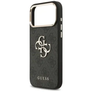 Etui Guess 4G Big 4G Classic Logo do Apple iPhone 17 Pro Max czarny złoty