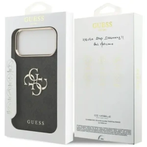 Etui Guess 4G Big 4G Classic Logo do Apple iPhone 17 Pro Max czarny złoty