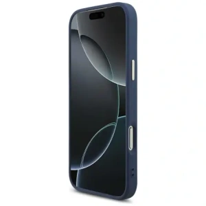Etui Guess 4G Big 4G Classic Logo do Apple iPhone 17 Pro Max niebieski złoty
